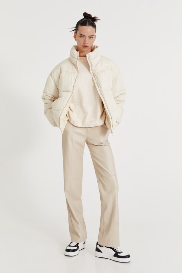 Basic High-Neck Puff Jacket - Image 4